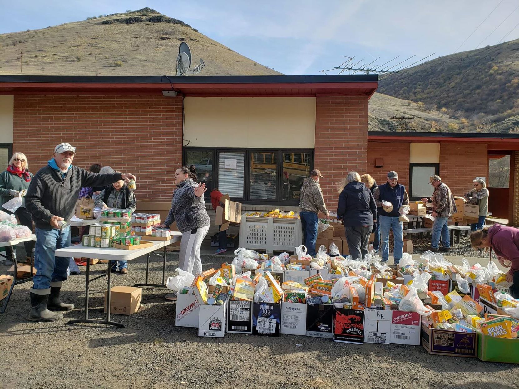 White Bird food bank distribution